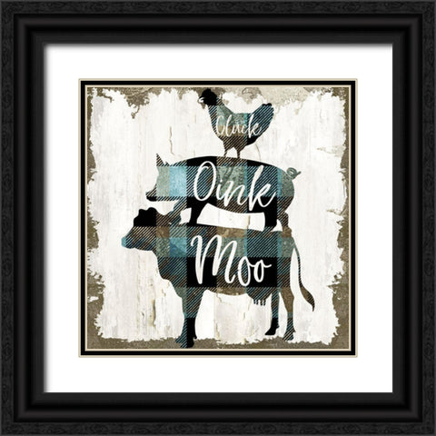 Farm Stack Black Ornate Wood Framed Art Print with Double Matting by Sommers, Mindy