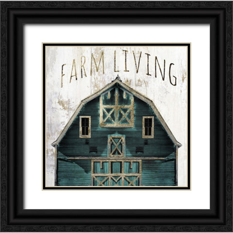 Farm Living Black Ornate Wood Framed Art Print with Double Matting by Sommers, Mindy