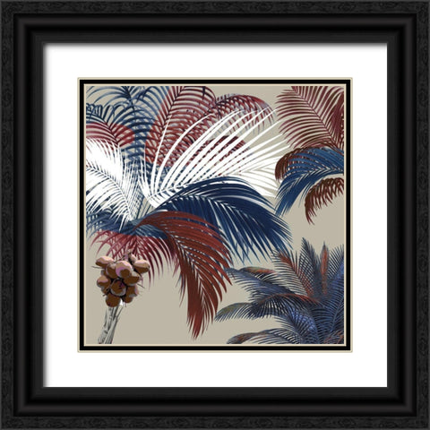 American Palm Black Ornate Wood Framed Art Print with Double Matting by Sommers, Mindy