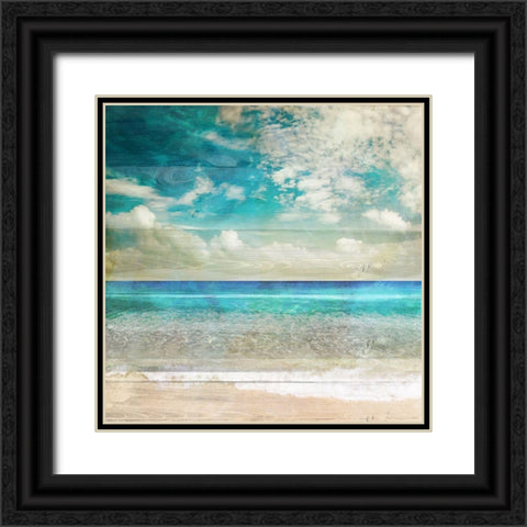 Beach II Black Ornate Wood Framed Art Print with Double Matting by Sommers, Mindy