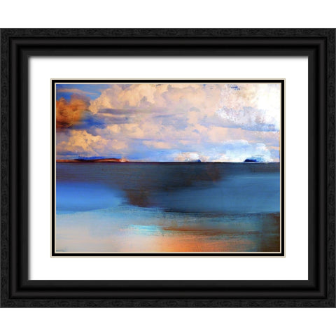 Sunset Black Ornate Wood Framed Art Print with Double Matting by Sommers, Mindy