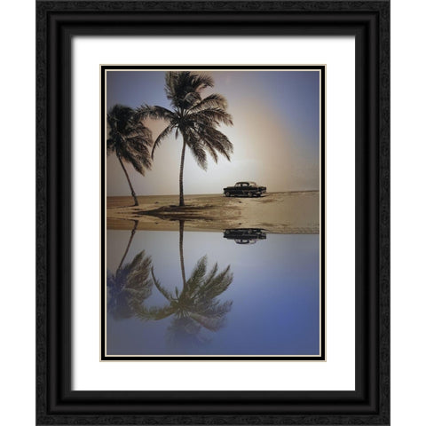 Lovers Peak Black Ornate Wood Framed Art Print with Double Matting by Sommers, Mindy