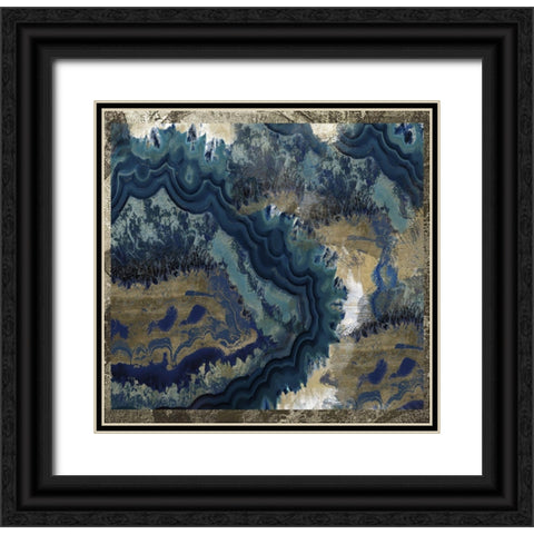 Geode Reef Black Ornate Wood Framed Art Print with Double Matting by Sommers, Mindy