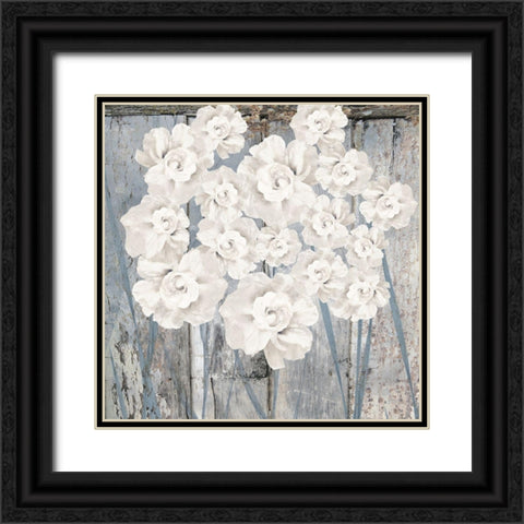 Ivory and Wood Black Ornate Wood Framed Art Print with Double Matting by Sommers, Mindy
