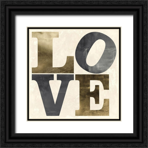 Love Black Ornate Wood Framed Art Print with Double Matting by Sommers, Mindy