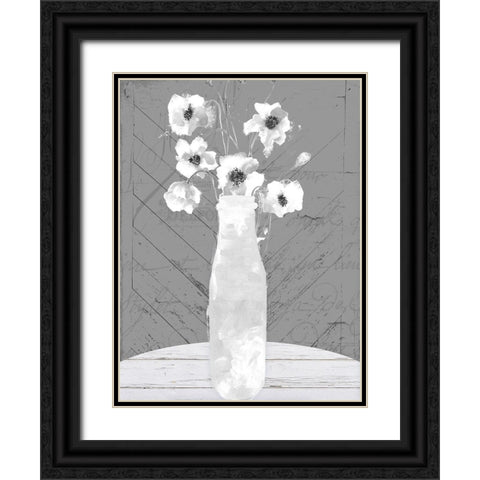 Vase Black Ornate Wood Framed Art Print with Double Matting by Sommers, Mindy