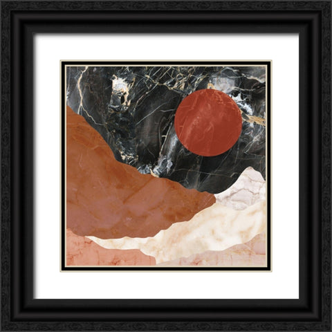 Marble Desert Black Ornate Wood Framed Art Print with Double Matting by Sommers, Mindy