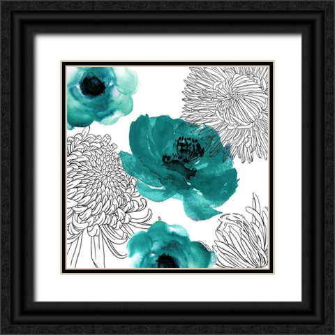 Cinnebar Black Ornate Wood Framed Art Print with Double Matting by Sommers, Mindy