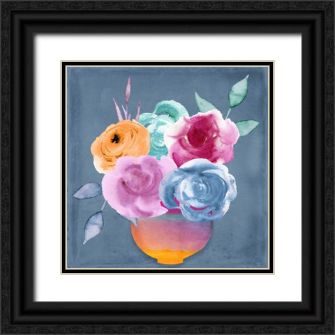 Flower Candy II Black Ornate Wood Framed Art Print with Double Matting by Sommers, Mindy