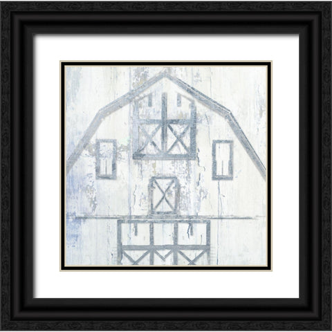 Country Barn Black Ornate Wood Framed Art Print with Double Matting by Sommers, Mindy