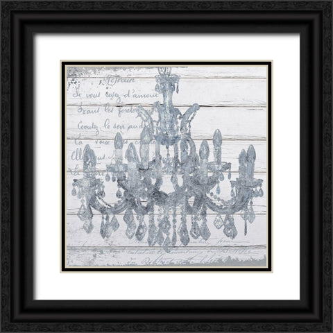 Wedgewood Chandelier Black Ornate Wood Framed Art Print with Double Matting by Sommers, Mindy