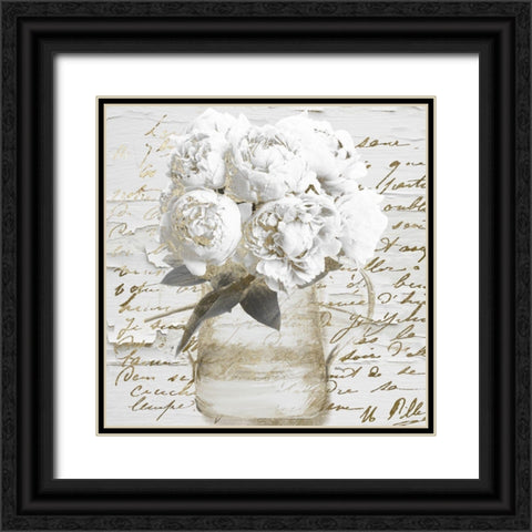 Bisous Black Ornate Wood Framed Art Print with Double Matting by Sommers, Mindy