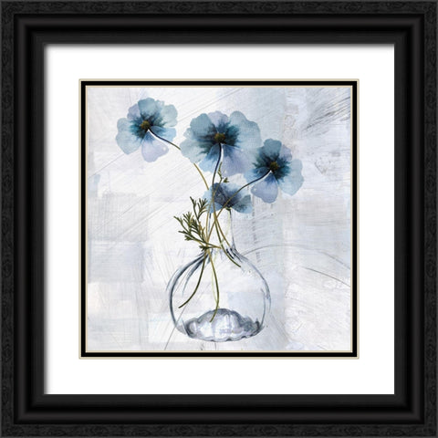 Tale of Two Vases II Black Ornate Wood Framed Art Print with Double Matting by Sommers, Mindy