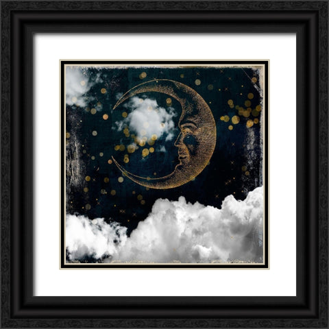 Mrs. Moon Black Ornate Wood Framed Art Print with Double Matting by Sommers, Mindy