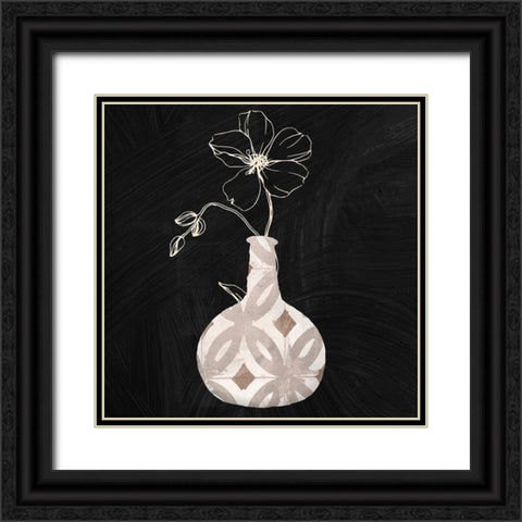 Calm Attention II Black Ornate Wood Framed Art Print with Double Matting by Sommers, Mindy