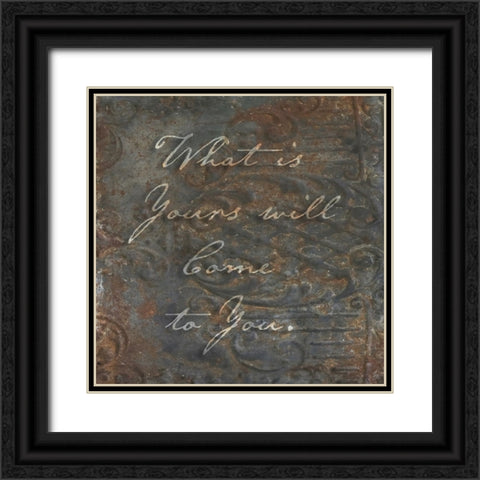 What is Yours Black Ornate Wood Framed Art Print with Double Matting by Sommers, Mindy