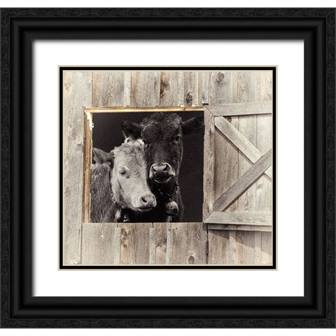 Best Friends Black Ornate Wood Framed Art Print with Double Matting by Sommers, Mindy