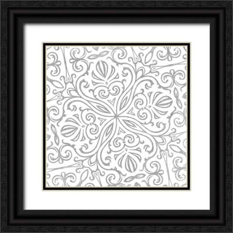 Velvet Slate Black Ornate Wood Framed Art Print with Double Matting by Sommers, Mindy