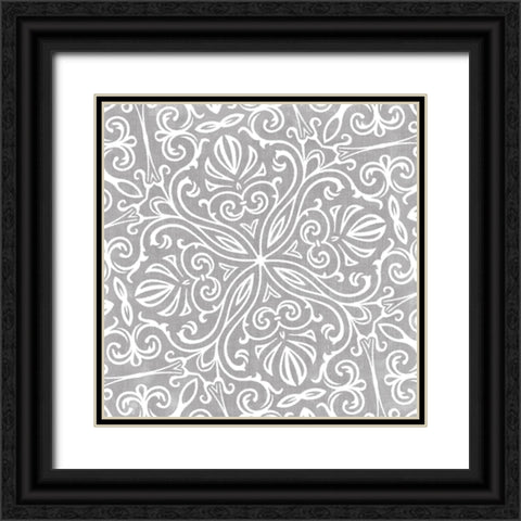 Velvet Slate II Black Ornate Wood Framed Art Print with Double Matting by Sommers, Mindy