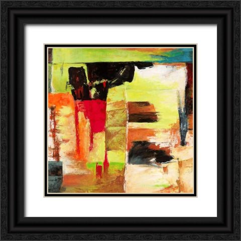 Jungle III Black Ornate Wood Framed Art Print with Double Matting by Aprile, Alessio