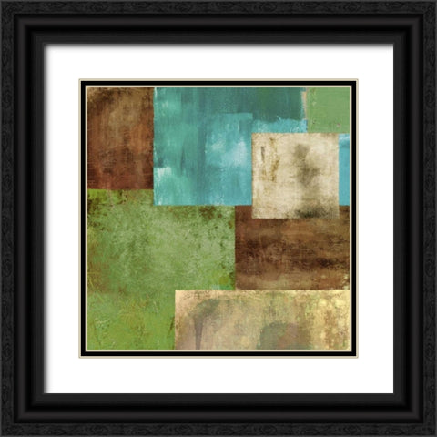 The River I Black Ornate Wood Framed Art Print with Double Matting by Baron, Alphonse