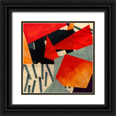 Memphis Blues I Black Ornate Wood Framed Art Print with Double Matting by Bacci, Leonardo