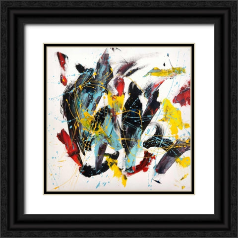 Caprice I Black Ornate Wood Framed Art Print with Double Matting by Ferri, Bob