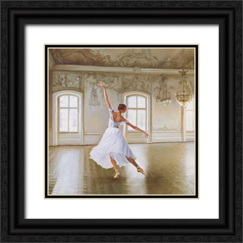 Le Grand Salon I Black Ornate Wood Framed Art Print with Double Matting by Benson, Pierre