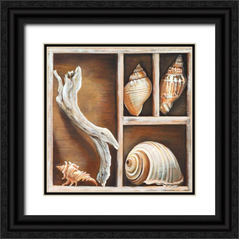 From the Ocean I Black Ornate Wood Framed Art Print with Double Matting by Broome, Ted