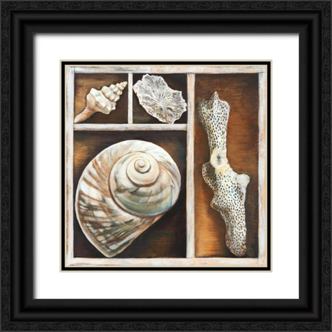 From the Ocean IV Black Ornate Wood Framed Art Print with Double Matting by Broome, Ted