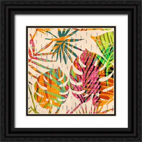 Palm Festoon II Black Ornate Wood Framed Art Print with Double Matting by Grant, Eve C.