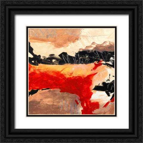 Lâ€™Amour I Black Ornate Wood Framed Art Print with Double Matting by Olin, Chaz