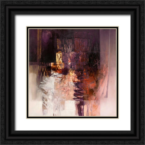 Diafane presenze Black Ornate Wood Framed Art Print with Double Matting by Censini