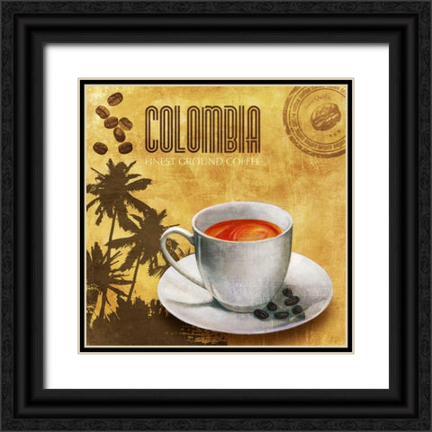 Finest Coffee Black Ornate Wood Framed Art Print with Double Matting by Teller, Skip