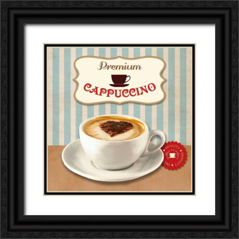 Premium Cappuccino Black Ornate Wood Framed Art Print with Double Matting by Teller, Skip
