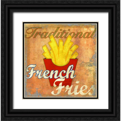 French Fries Black Ornate Wood Framed Art Print with Double Matting by Teller, Skip