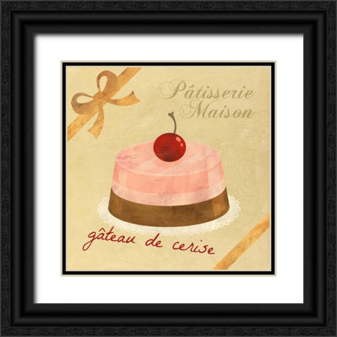 GÃ¢teau de cerise Black Ornate Wood Framed Art Print with Double Matting by Teller, Skip