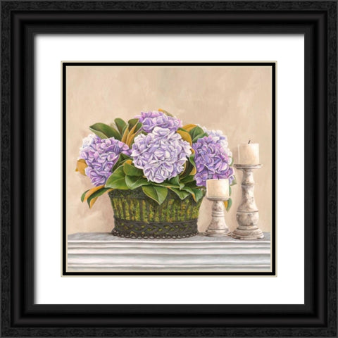 Memoires du jardin I Black Ornate Wood Framed Art Print with Double Matting by Dellal, Remy