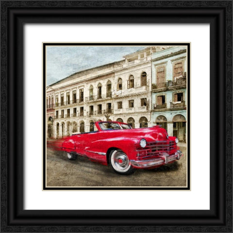 Habanera Black Ornate Wood Framed Art Print with Double Matting by Baldo, Ivan