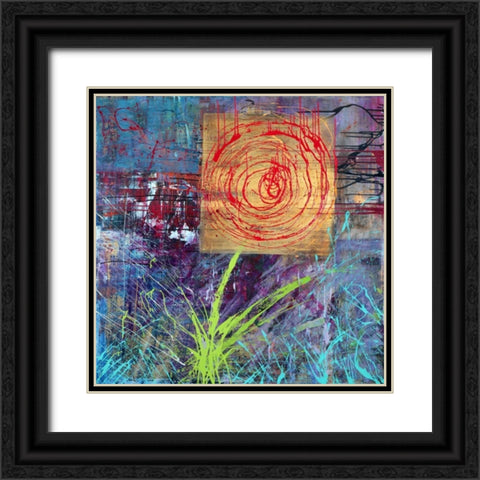 Natura Black Ornate Wood Framed Art Print with Double Matting by Corrado, Italo