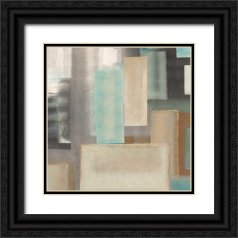 Aqua II Black Ornate Wood Framed Art Print with Double Matting by Corrado, Italo