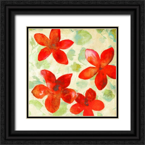 Printemps II Black Ornate Wood Framed Art Print with Double Matting by Parr, Kelly