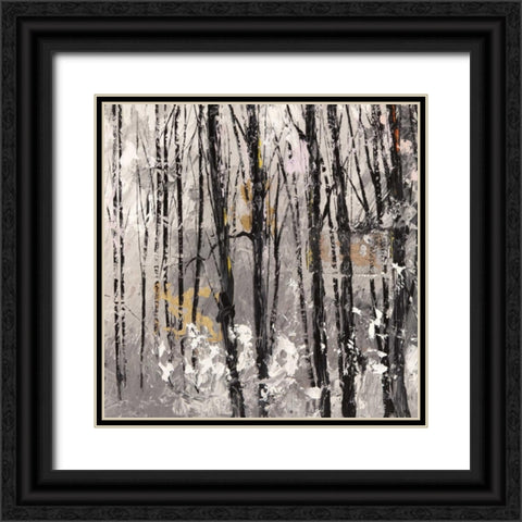 Bosco I Black Ornate Wood Framed Art Print with Double Matting by Lucas