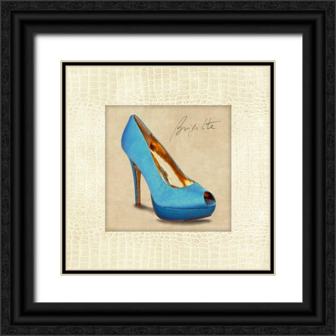 Brigitte Black Ornate Wood Framed Art Print with Double Matting by Clair, Michelle