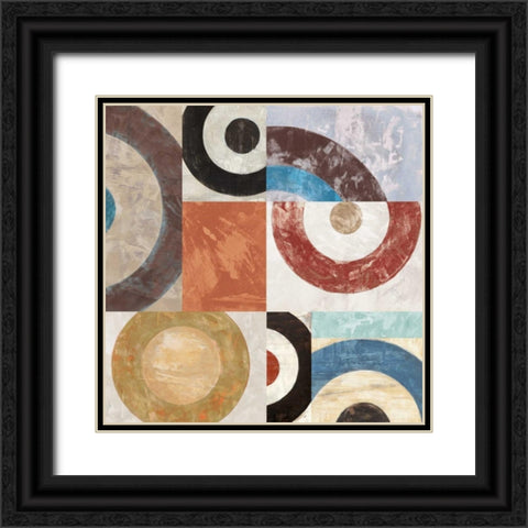 Waves II Black Ornate Wood Framed Art Print with Double Matting by Nava, Sandro