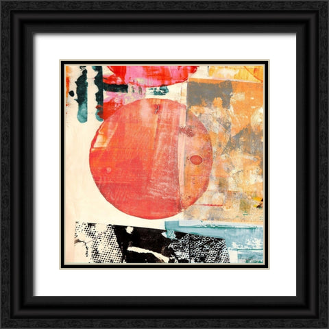 Pop Love #2 (Sun) Black Ornate Wood Framed Art Print with Double Matting by Winkel, Peter