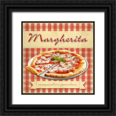 Margherita Black Ornate Wood Framed Art Print with Double Matting by Barbieri, Remo