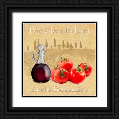 Cucina italiana I Black Ornate Wood Framed Art Print with Double Matting by Barbieri, Remo