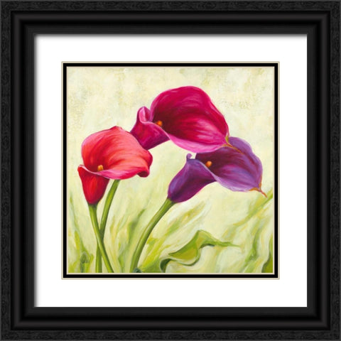 Calle danzanti Black Ornate Wood Framed Art Print with Double Matting by Mei, Silvia