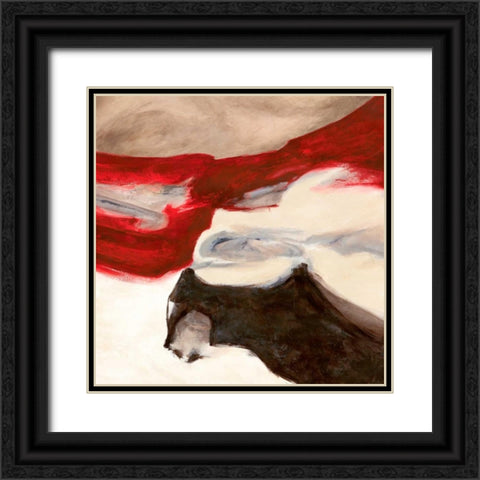 Katana II Black Ornate Wood Framed Art Print with Double Matting by Stone, Jim